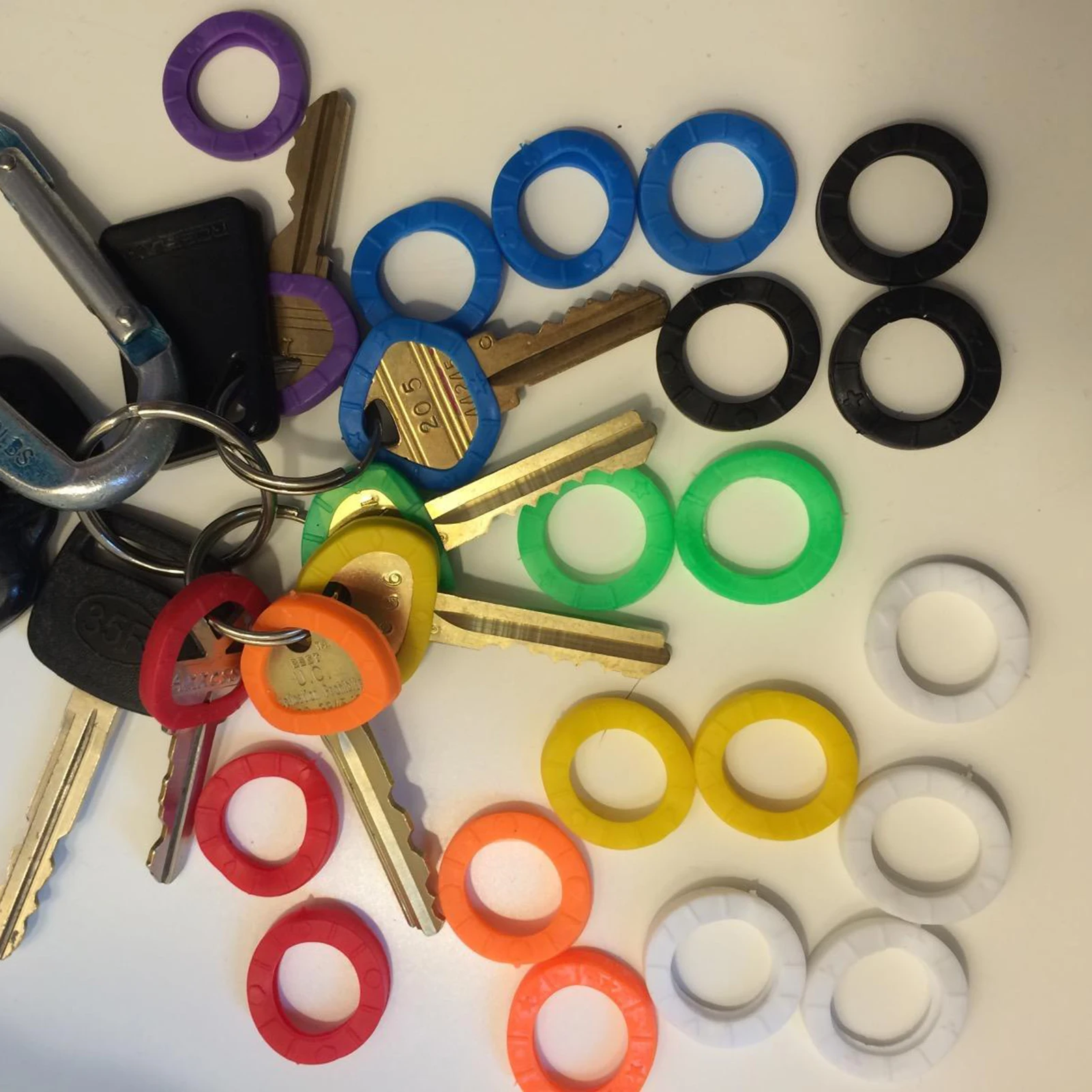 Toyvian Lot De 6 Porte-clés En Forme De Chenille En Peluche Avec Boucle