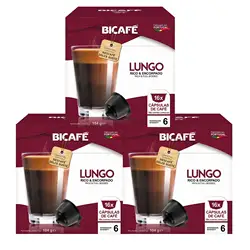 Kit 48 Cápsulas Café Bicafé Lungo  P/ Máquinas Dolce Gusto*