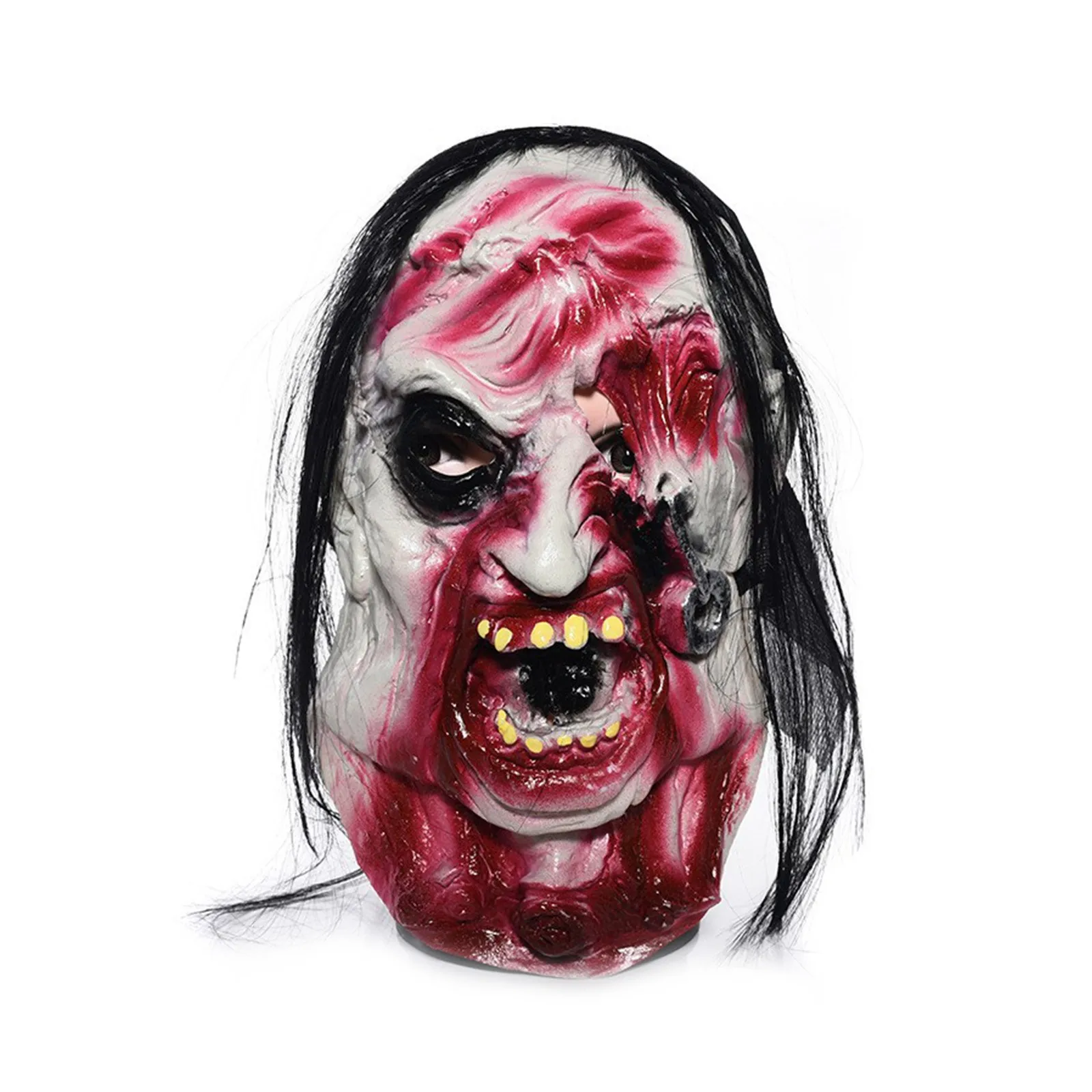 할로윈 무서운 좀비 마스크, 악마 라텍스 마스크, 할로윈 코스튬 파티 코스프레 공포 피 장식 소품, 신제품 