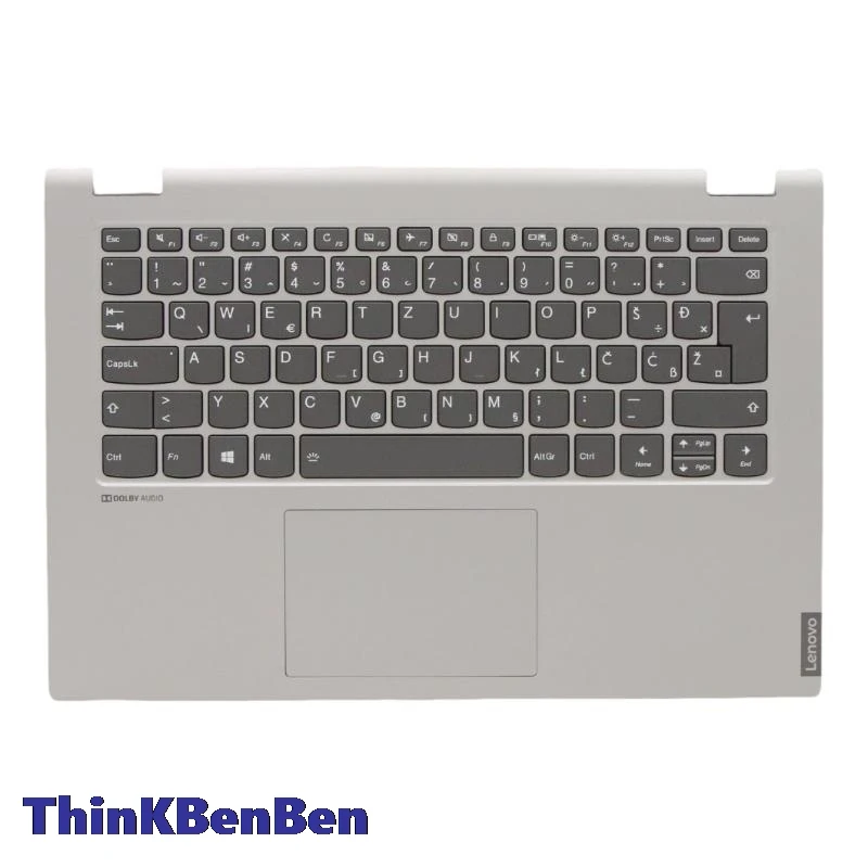 

SI словенская клавиатура с подсветкой, серая верхняя часть корпуса, подставка для рук, чехол для Lenovo Ideapad C340 14 IAP IML IWL Flex-14 5CB0S17500