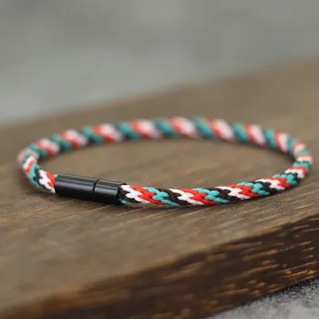 Minimalist Braided Rope Bracelet Unisex 6 Colors Handmade Weaven Grade A Ethnic Cord Detachable Braslet Leisure Couple Jewelry