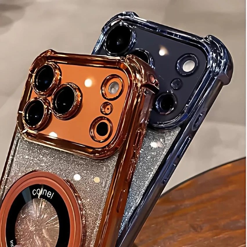 Glitter Ring Holder with Gradient Bumper and Camera Protection