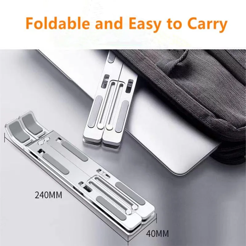 Laptop Stand 18" Aluminum Alloy Cooling Portable Folding Lifting Display Bracket Simple and Practical Laptop Support
