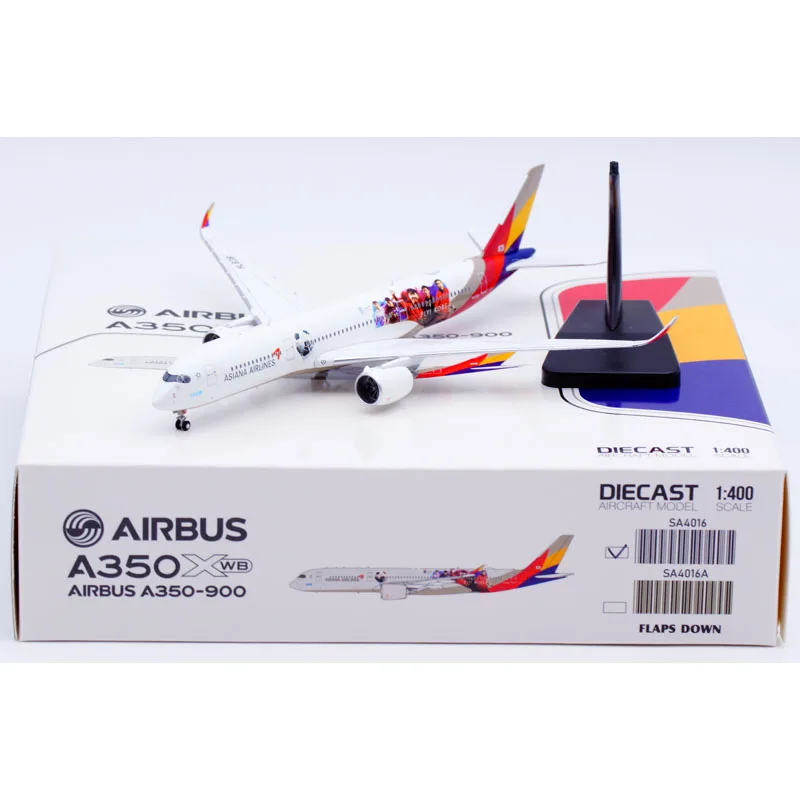 

SA4016 Alloy Collectible Plane Gift JC Wings 1:400 Asiana Airlines StarAlliance Airbus A350-900XWB Diecast Aircraft Model HL8381