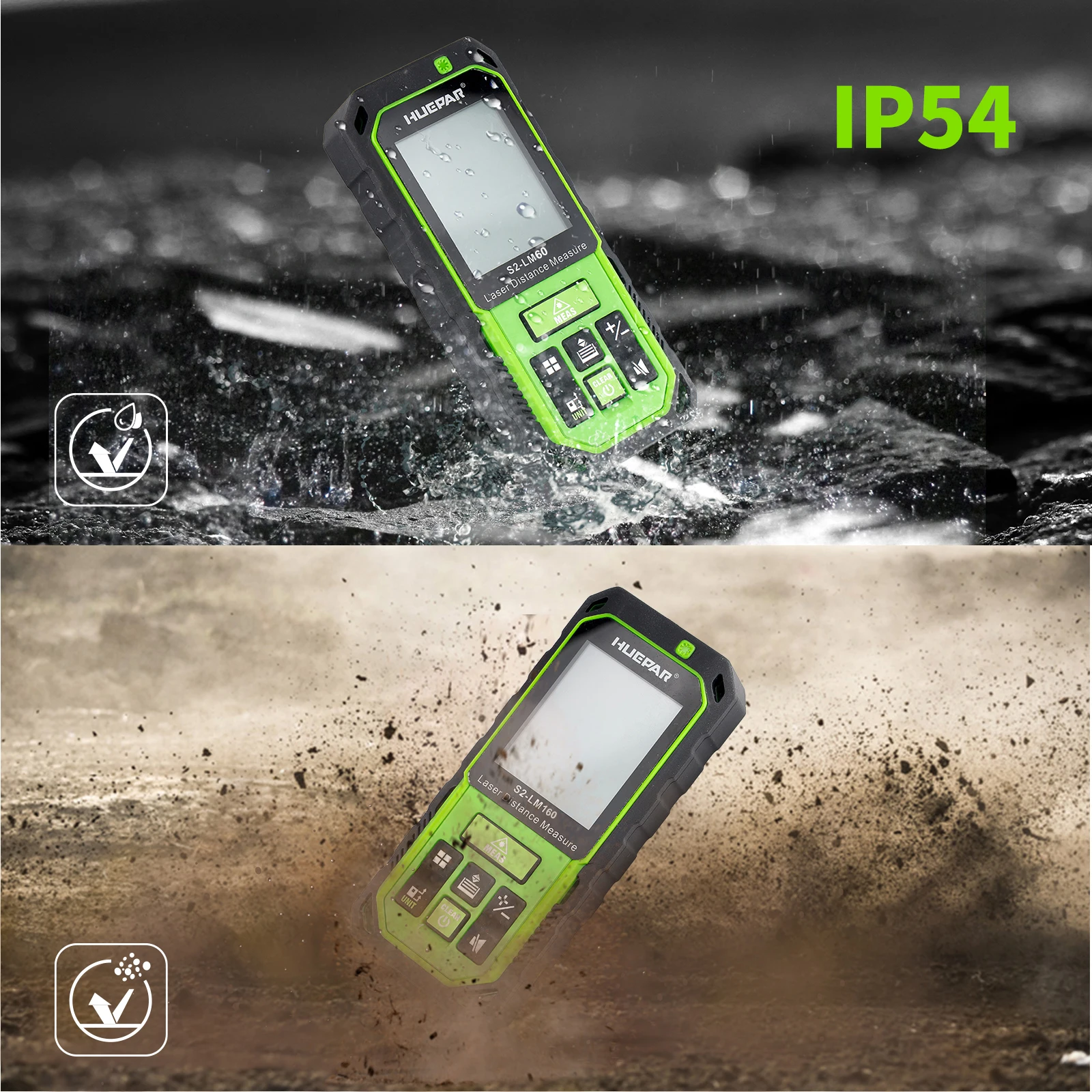 100M Green Beam Laser RangeFinder Distance Measure Rechargeable Measurement Tool