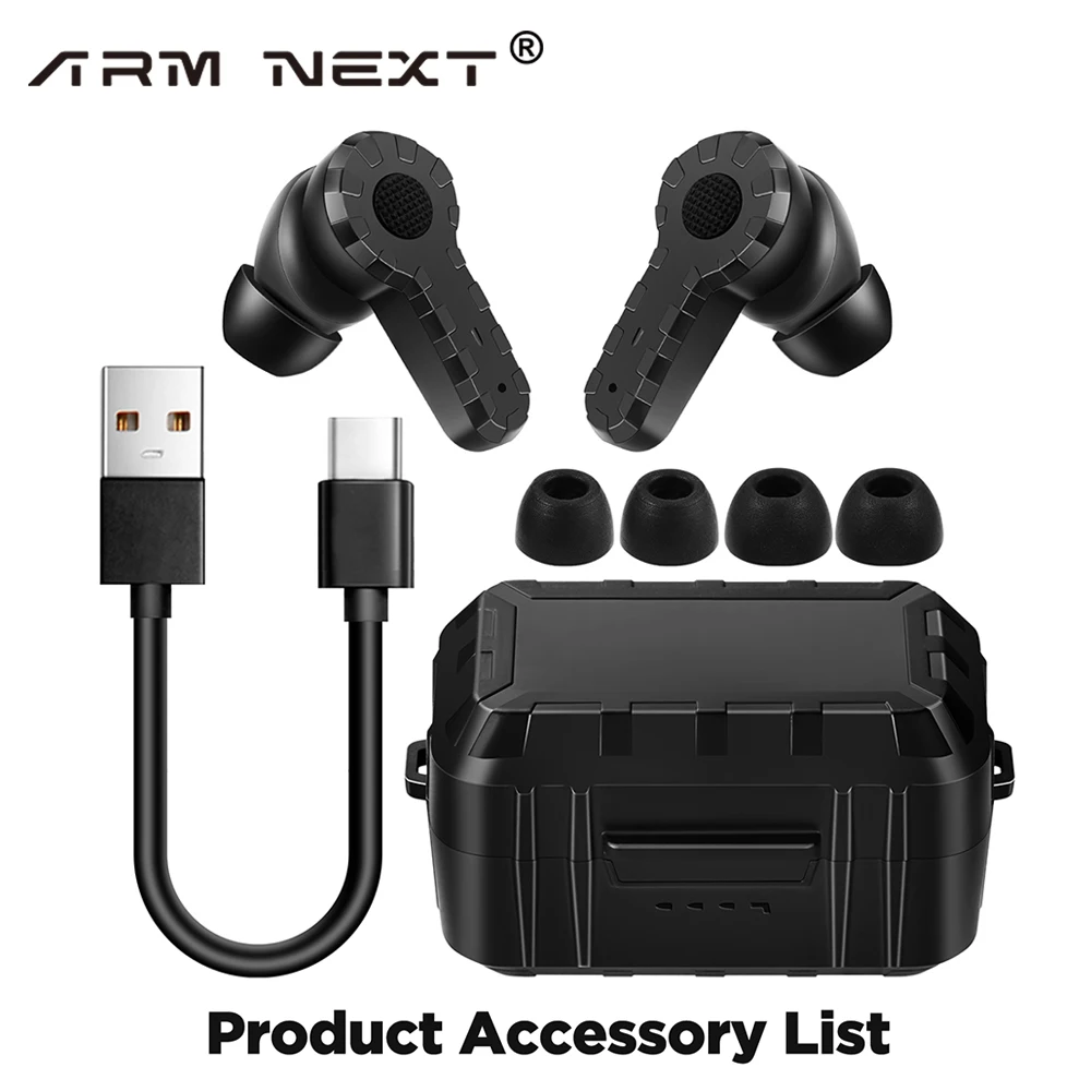 tactical headset anti-noise earplugs noise-cancelling for shooting hearing protection NRR27dB tactical headset noise cancelling headphones