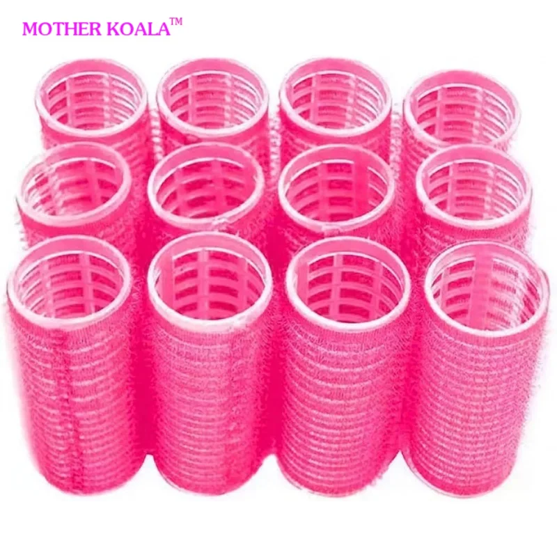 12pcs Hair Rollers Self Grip Salon Hairdressing Curlers Curly Hairstyle
