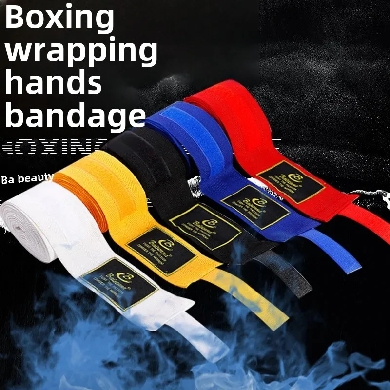Sport Boxing Elastic Hand Wrap for Sandbag Training Martial Arts Wrist Protection Thai Muay Fight Binding Band Pair