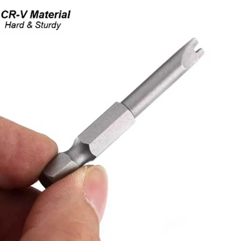Precision Y U Shaped Triangle Screwdriver Magnetic Bit 1/4in Inner Cross Three Points Screw Driver Security Tip For Power Drill