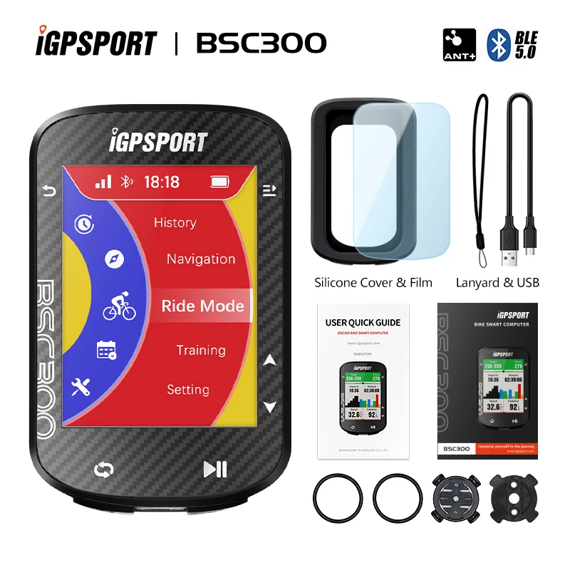 thumbnail image 2 of Ride Smarter: IGPSPORT BSC300 GPS Bike Computer With Offline Maps, Navigation & 130+ Data Fields 2 of 11