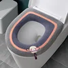 Home Thickened Toilet Seat Pad Four Seasons Universal Winter WC Seat Cover With handle Washable Cartoon Toilet mats rim Cushion 1
