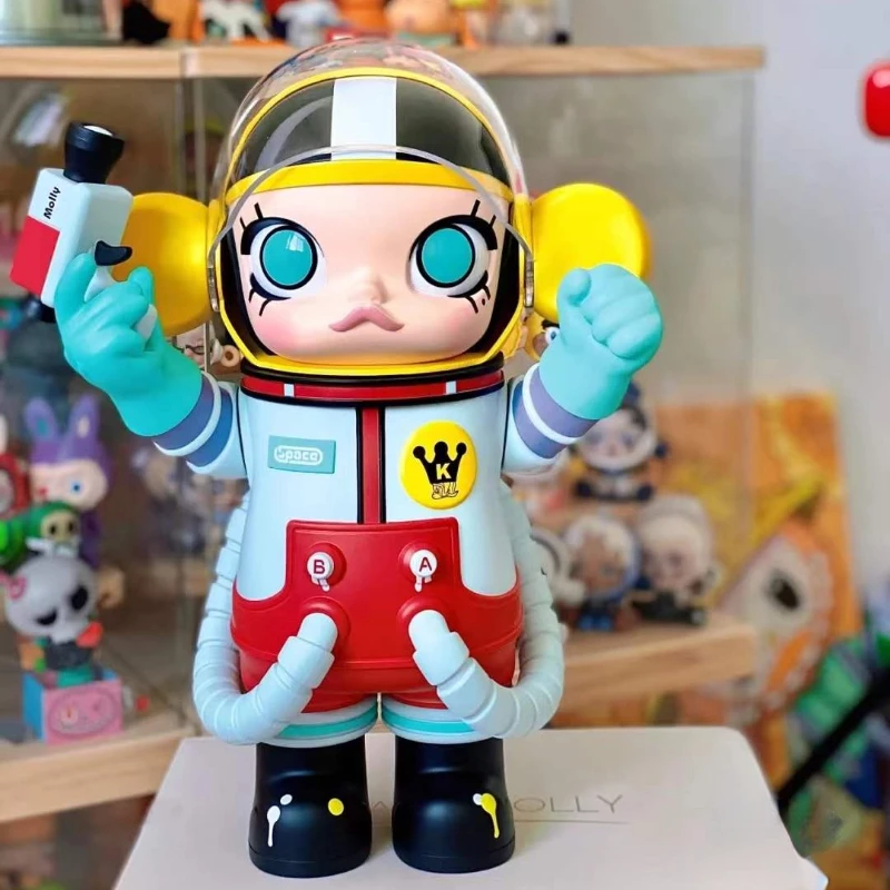 MEGA COLLECTION 400% SPACE MOLLY Little Painter Big Ear Doll Figure Toys  Designer Toy Home Decoration Surprise Gift