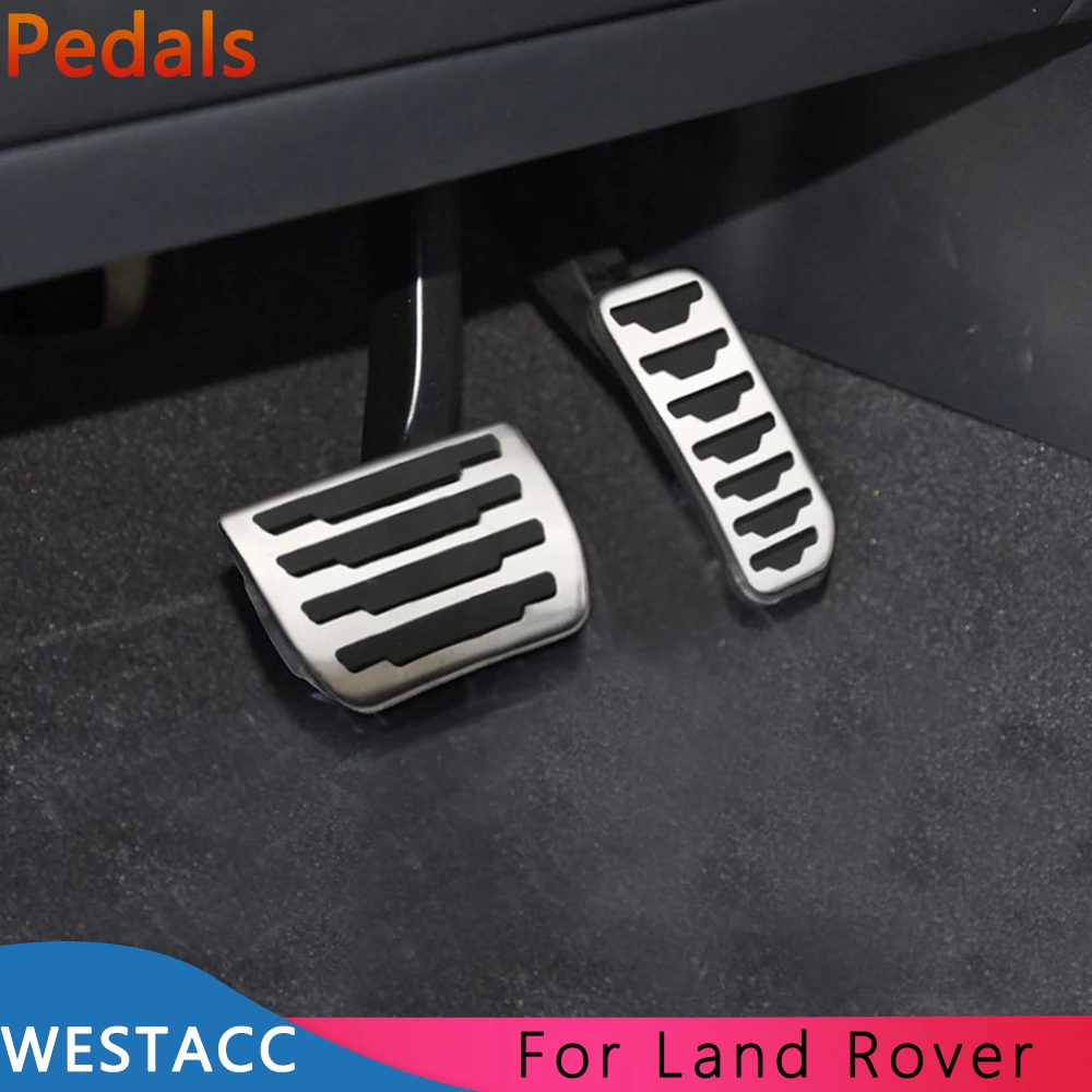 Stainless Steel Car Pedals Gas Brake Rest Pedal For Land Rover Range