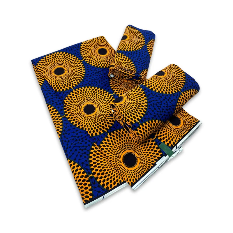 Wax Print Fabric Latest African Wax Prints Fabric Guaranteed Veritable Real Wax Ankara 6Yards African 100% Cotton Fabric For Party Dress