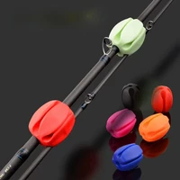 6PCS 5 HoleSilicone Fishing Rod Holder Ball Straps Lightweight Fishing Tackle Ties Organizer Storage Racks Fishing Accessories 1