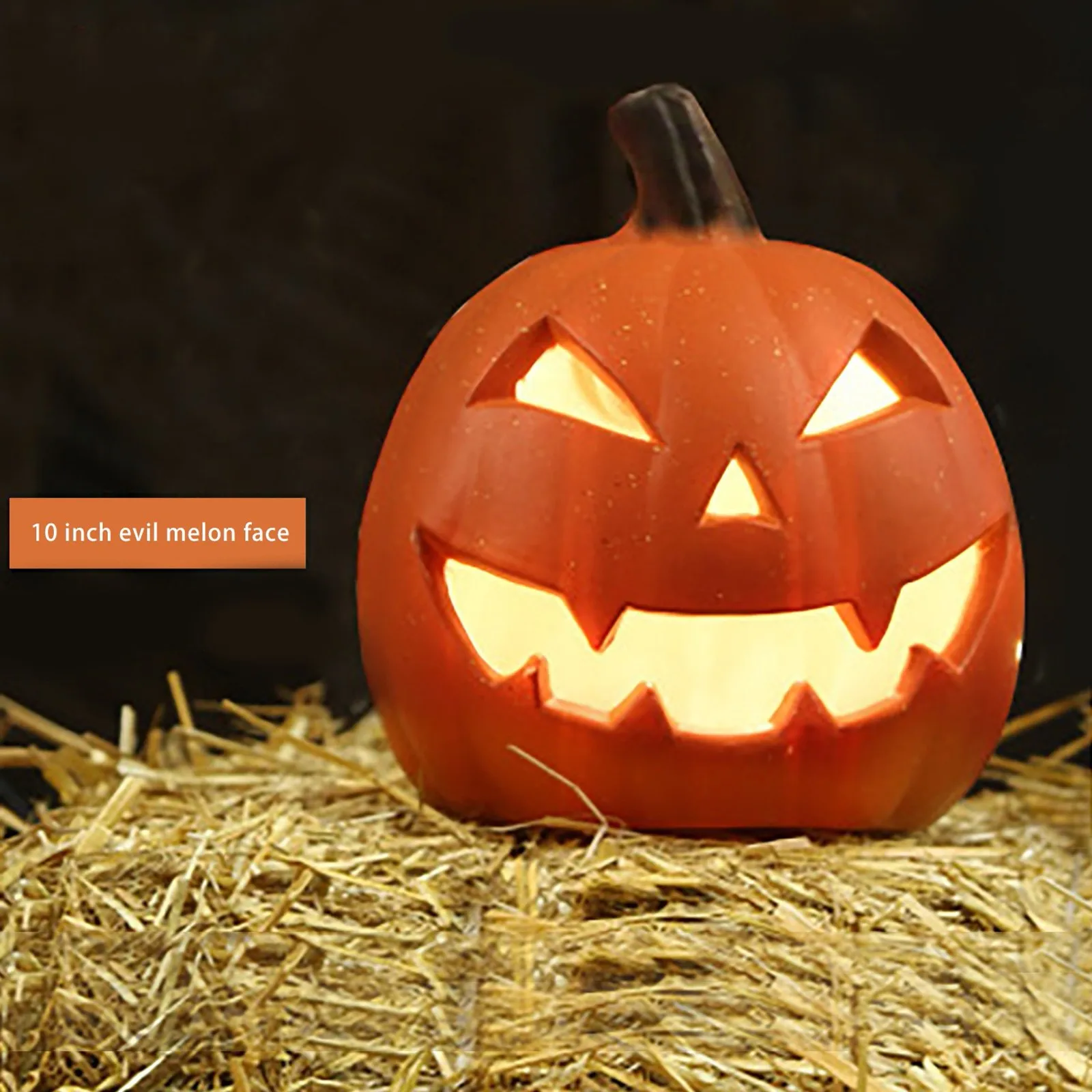 thumbnail image 1 of Halloween LED Pumpkin Lantern, LED Light Lamp Lantern Home Props Bar, Halloween Decor LED Lantern Scene Layout Home Decoration, 1 of 5