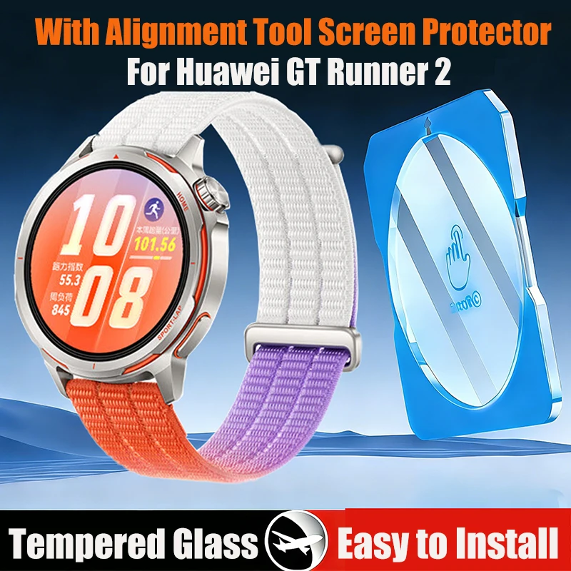 화웨이 시계 GT 러너 2용 1-3PCS 강화 유리 화웨이 GT 러너 2용 빠른 설..