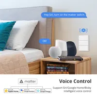 Zemismart Matter WiFi 1 2 3 4 6 Gangs Smart Wall Light Switch Neutral Required with Big Button SmartThings App Homekit Control - Image 3