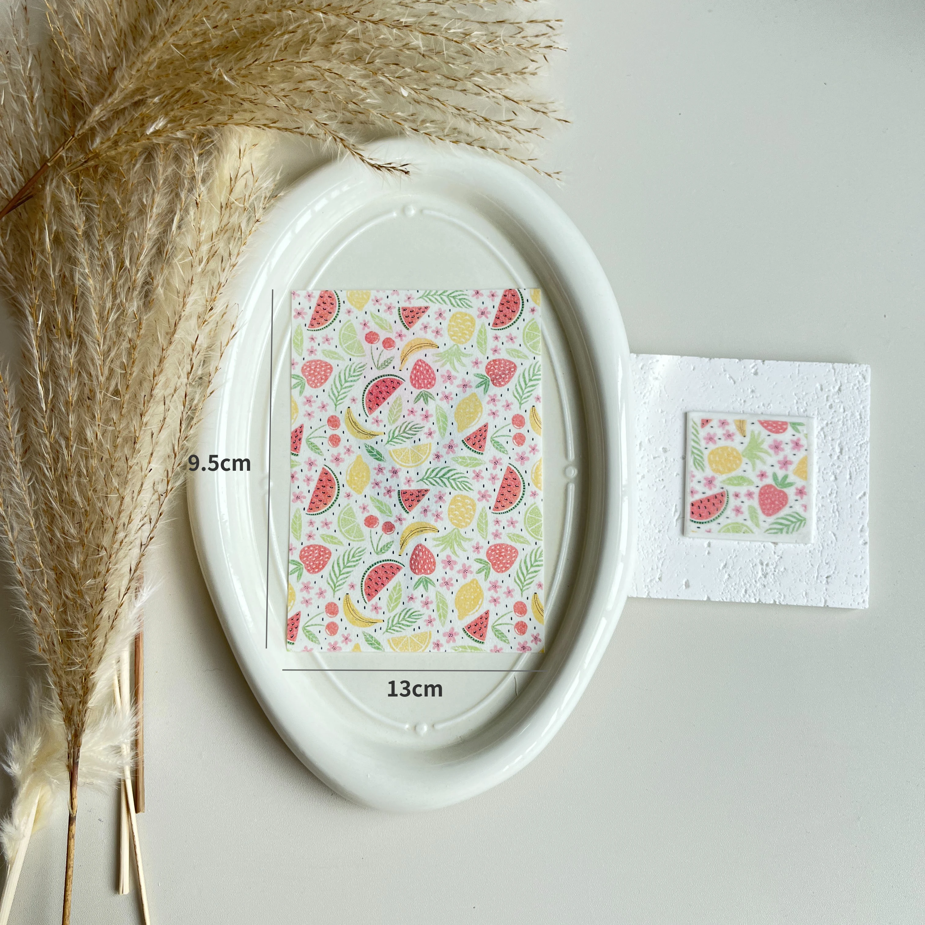 Soft Pottery Special Watercolor Flower Transfer Paper Idyllic DIY Earrings Jewelry Coloring Color Sticker Polymer Clay Tools
