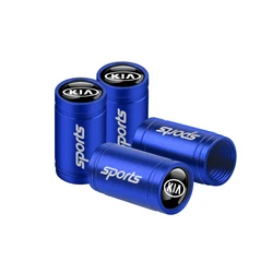 Decorative Car Tire Valve Stem Covers - Stylish Auto Accessories (Old KIA Blue)