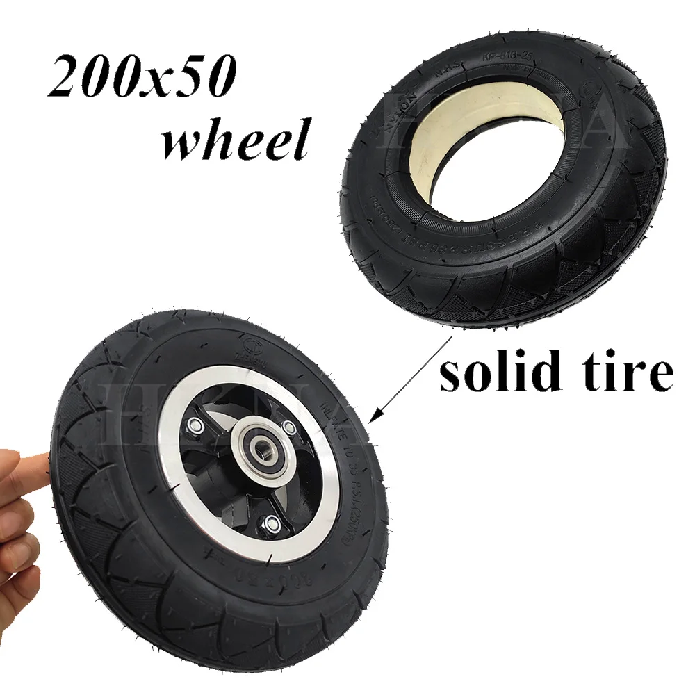 Electric Scooter 200x50 Solid Wheel Tyre For Razor, Dolphin Scooter 8