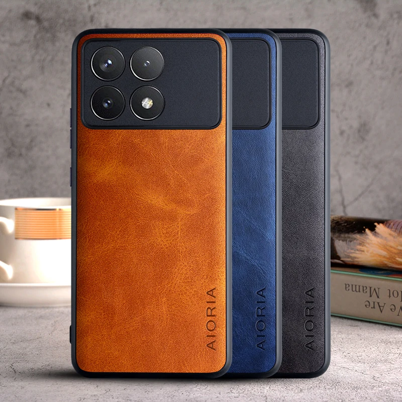 Custodia Per Poco X6 Pro X6 5G Coque Cover Per Telefono In Pelle Vintage Di Lusso Funda Per Xiaomi Poco X6 Pro Case Capa