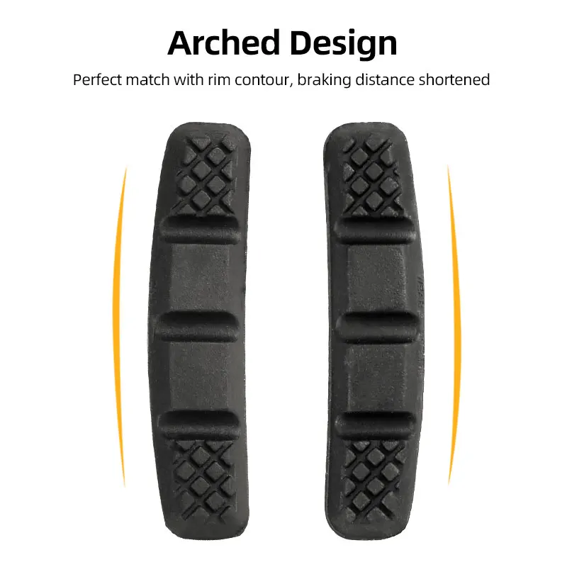 V-Brake Pads 60mm Threaded for MTB Mountain Bicycle Linear Pull Brakes All weathers