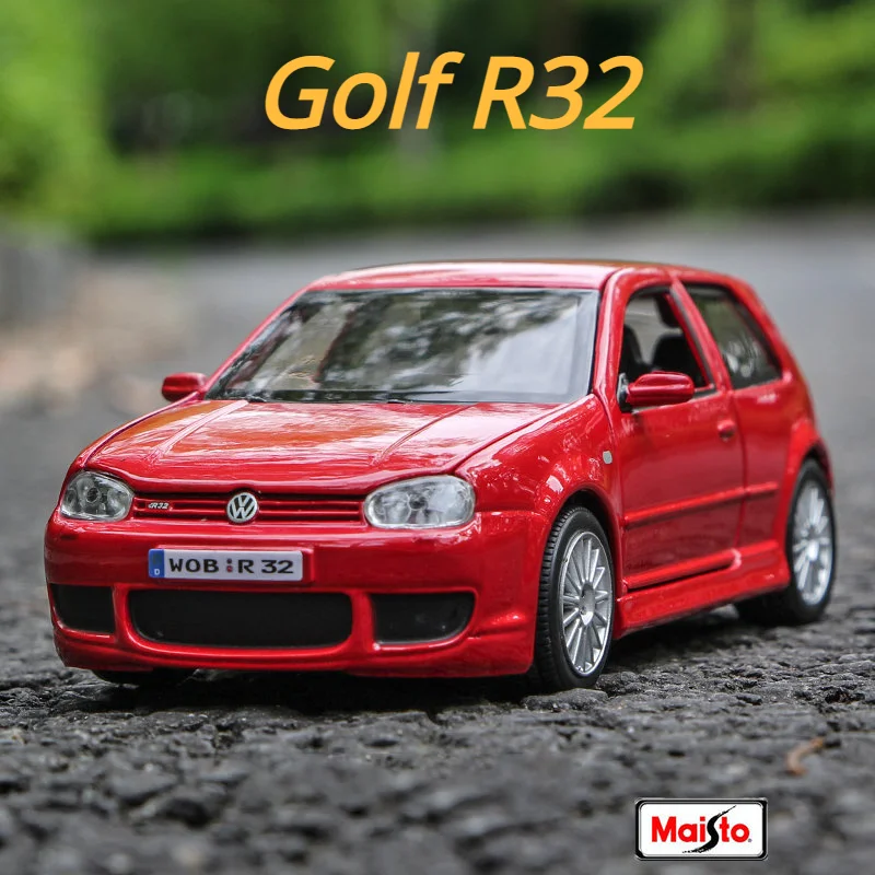 Maisto 1:24フォルクスワーゲンvwゴルフr32合金車モデル,車の