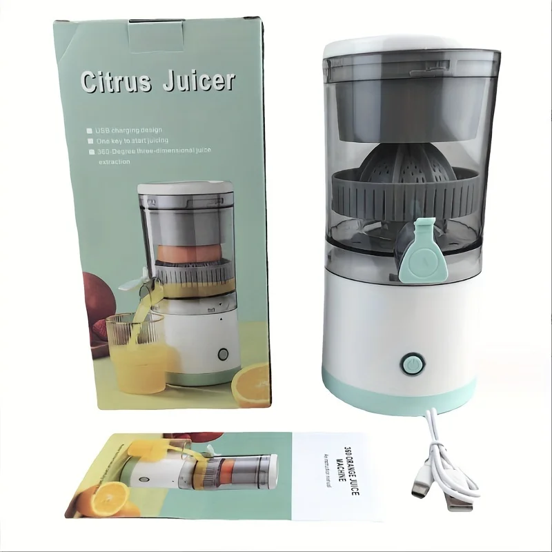 1Pc Enjoy Fresh Juice Anywhere: Compact, Detachable 0.5L Juicer with USB Rechargeable Battery and Easy Operation 4