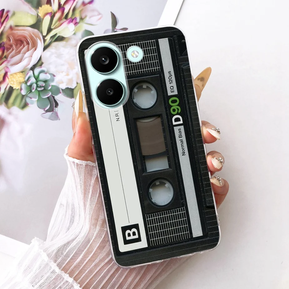 Colorful Flowers Painted Soft Slim Phone Case Cover