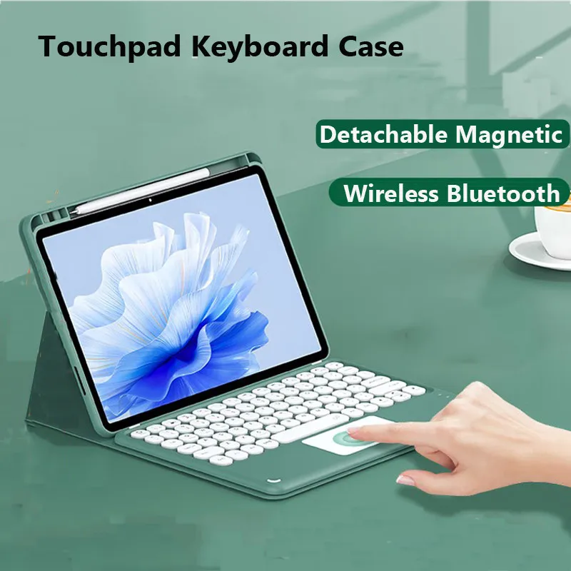 Custodia Per Huawei Matepad Pro 2023 13.2 Pollici Air 11.5 10.4 2022 2020 T10S Se 10.1 Pro 11 2024 Pro 12.6 Tastiera Bluetooth Trackpad