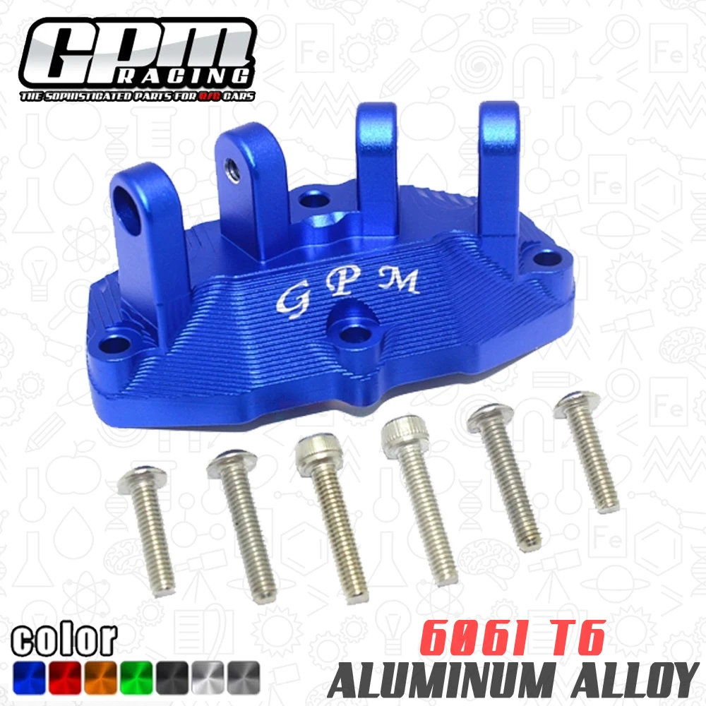 GPM Losi 1:10 Baja Rey/Rock Rey Aggiornamento Parti Aluminium Rear Shock Tower - 1Pr Set Blue