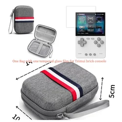 Compact Protective Storage Bag for Handheld Game Consoles (Gray with film)