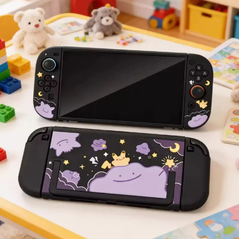 Matte Hard Shell Protective Case with Ditto Pattern for Handheld Game Console
