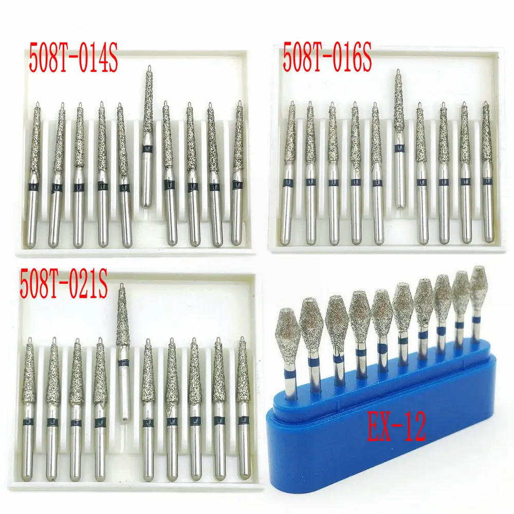 20 Style for Choice FG 1.6mm Shank Dental Diamond Burs Drill FG Diamond High Speed Handpiece Burs Dentist Tools 10pcs/box