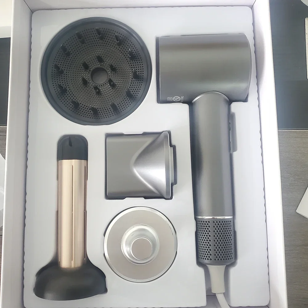 High Speed 110000 Rpm Hair Dryer 1500W Professional Negative Ion Hair Care Quick Dry Blow Dryer 26m/s with LED Disply 6
