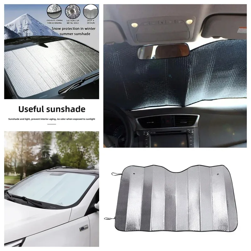 Car Sunshade for Front & Rear Interior with Heat Insulation Window Protection