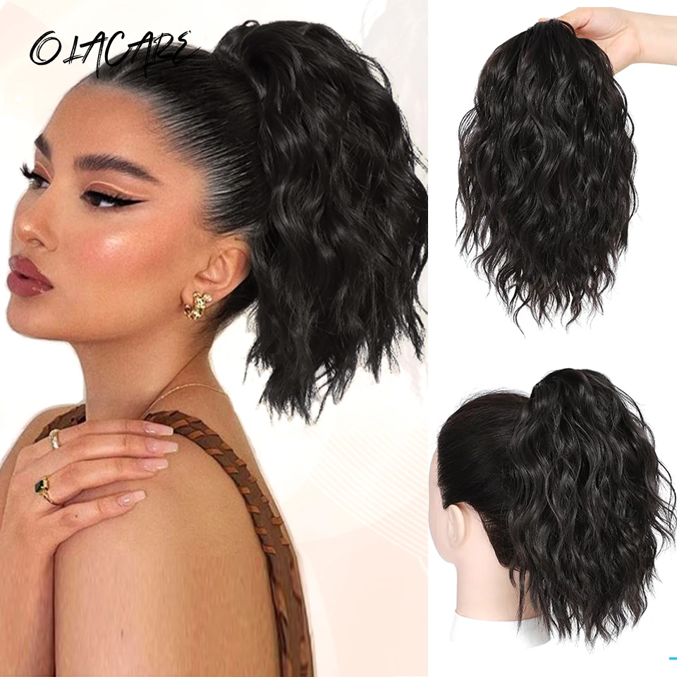 Synthetic Water Ripple Ponytail Hair Extension for Women