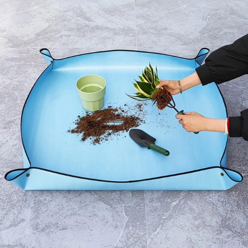 Home Gardening Supplies Planting Mat 50cm Foldable Garden Plant Flower Pot Reusable Transplanting Mats Garden Accessories planting mat gardening mat