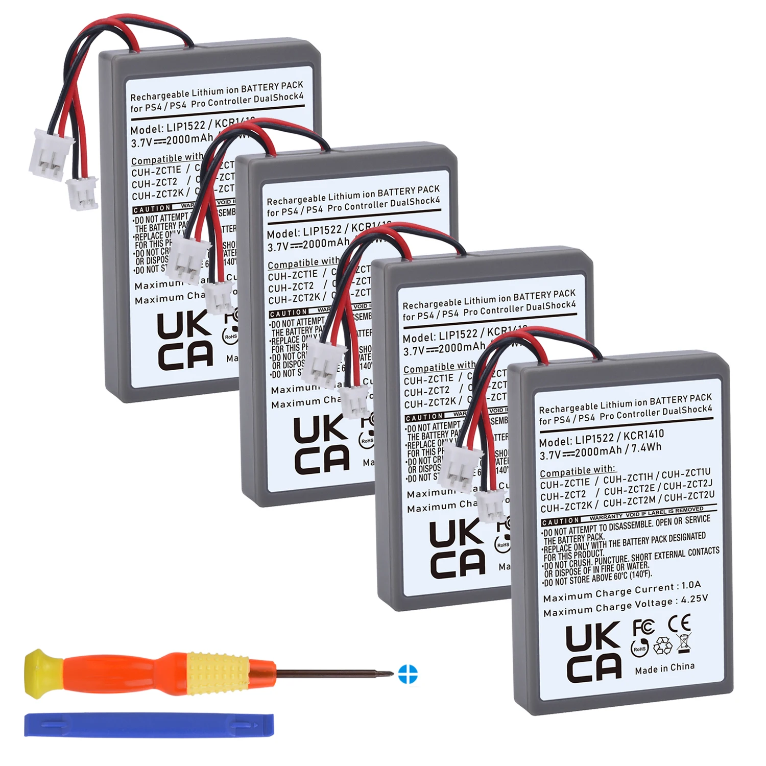 For Sony Ps4/ps4 Pro Lip1522/kcr1410 2000mah Battery For Sony Wireless