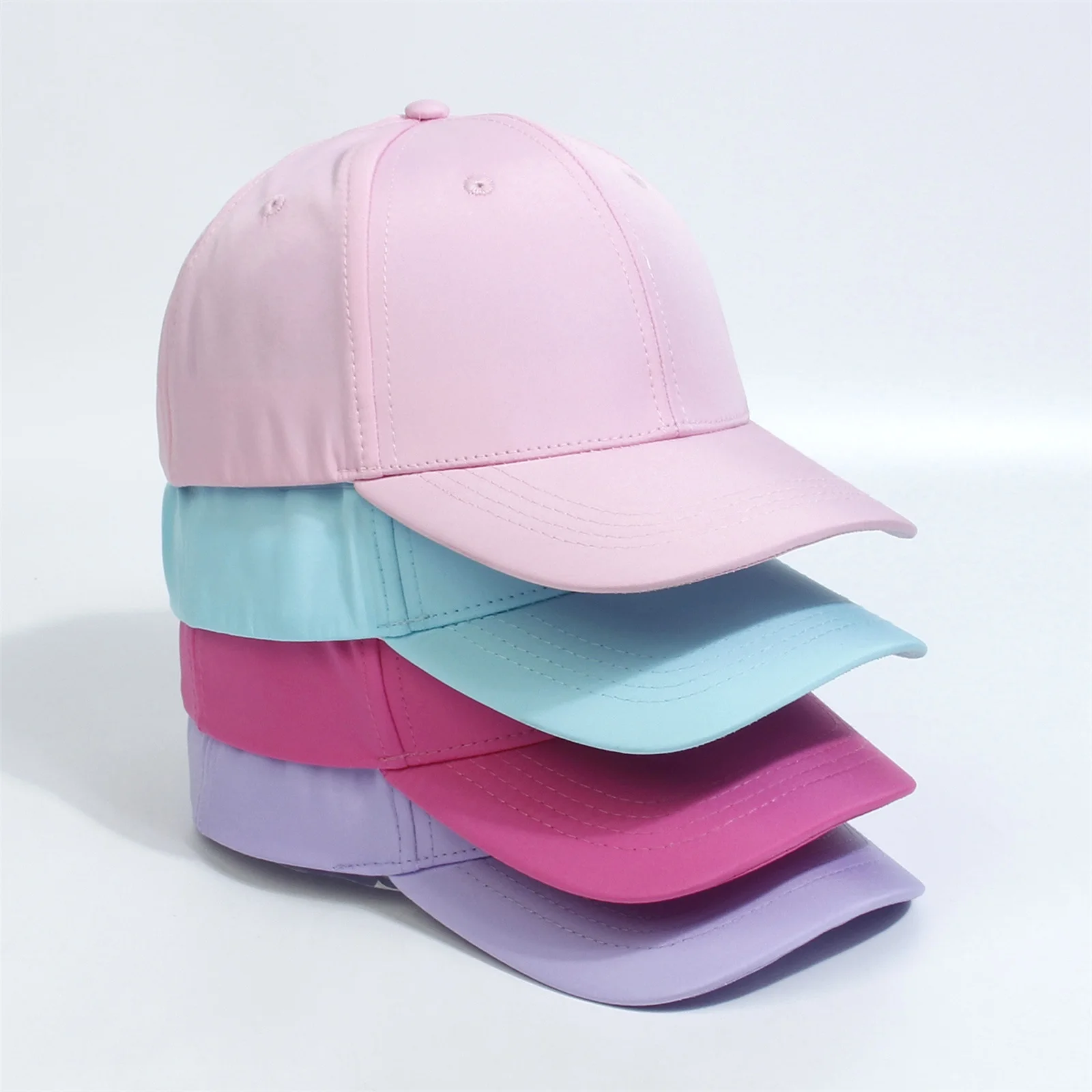 

Family Matching Ponytail Baseball Hats Mother Child Daughter Cap Parent-Child Peaked Cap Adjustable Casual Sun Visor Hat 53-56cm