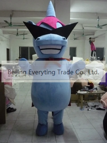 New Adult Hot Sale Foam Blue Horse Fancy Cartoon Mascot Costume Plush ...