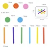 Children's Rainbow Stick Thinking Puzzle Wooden DIY Ice Cream Stick Puzzle Challenge Table Games Montessori Educational Toys 6