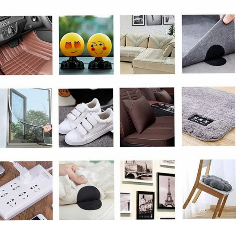 Carpet Tape 10 Pairs of Strong Anti-curling Non-slip Self-adhesive Double-sided Carpet Tape Carpet Gripper Stickers