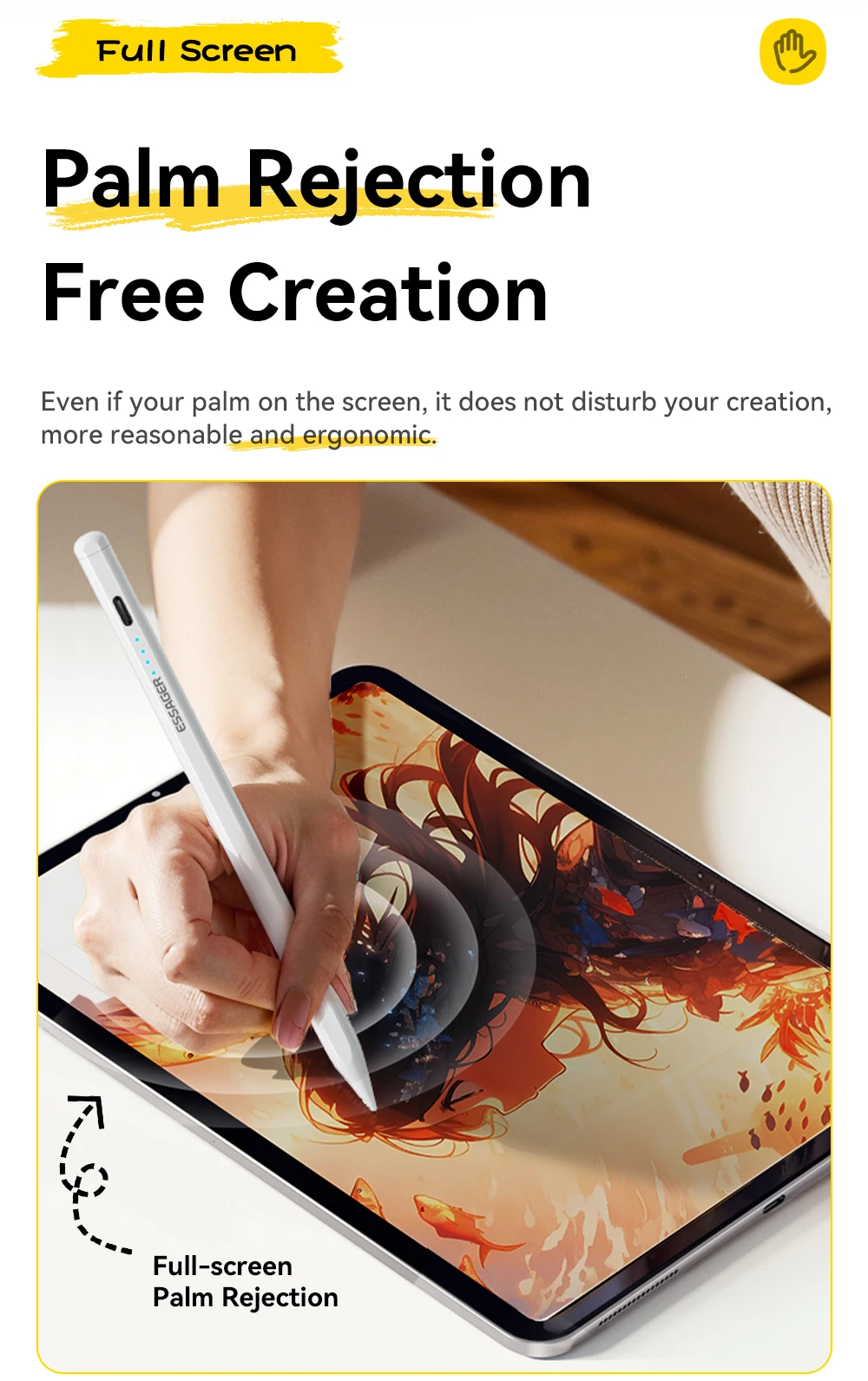 S72d4d0666c914f10a5ea5c26d7a7ec758 ⚡ Essager Stylet Magnétique Ultra-Précis pour iPad – Recharge USB-C