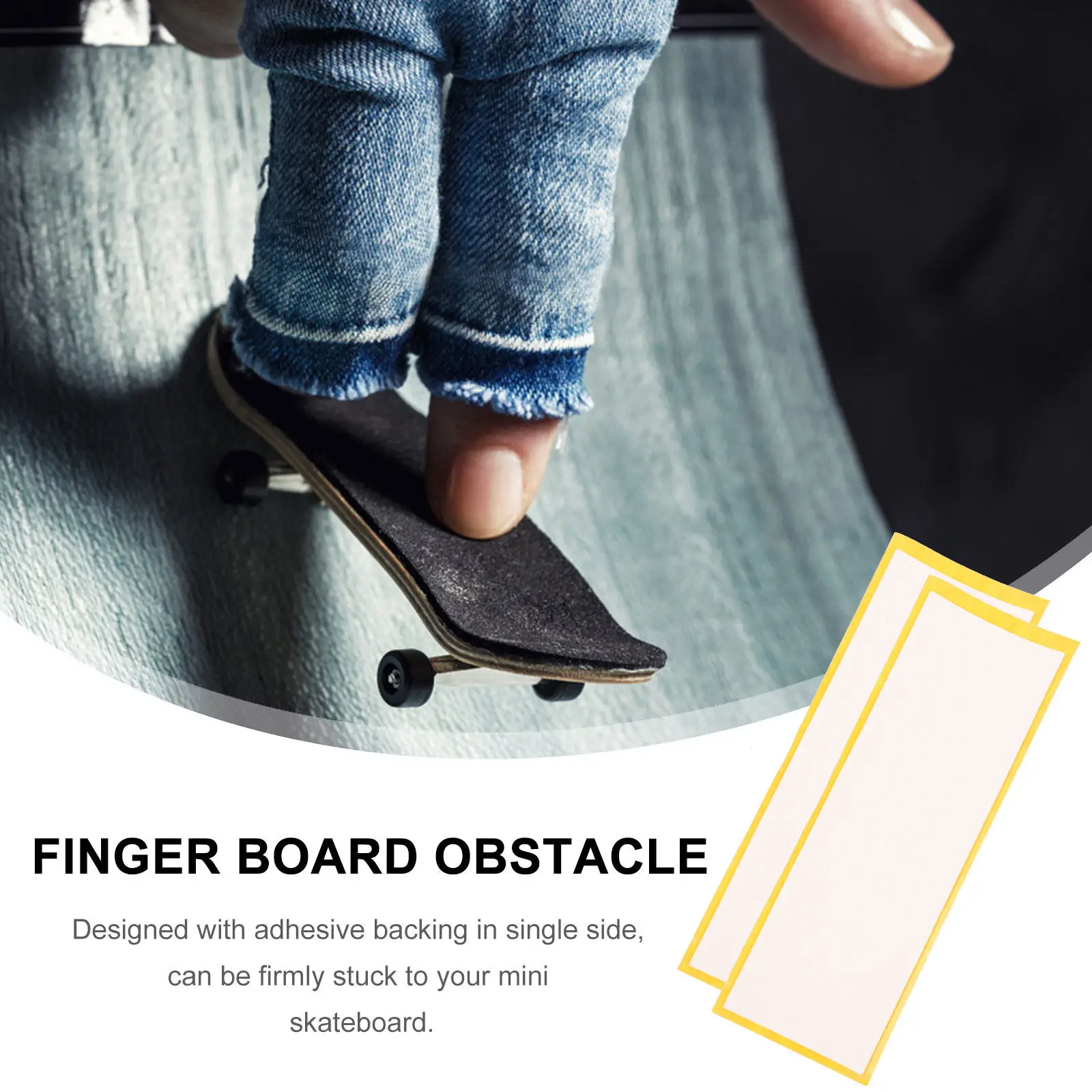 10Pcs 핑거보드 논슬립 폼 그립 테이프 유연한 교체 스티커 미니 스케이트보드 핑거 스케이트보드 용품 액세서리