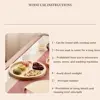 Round Wooden Divided Fruit Tray Nut Platter Handcrafted Snacks Server Dish Wooden Multi-cell Fruit Snack Plate 6