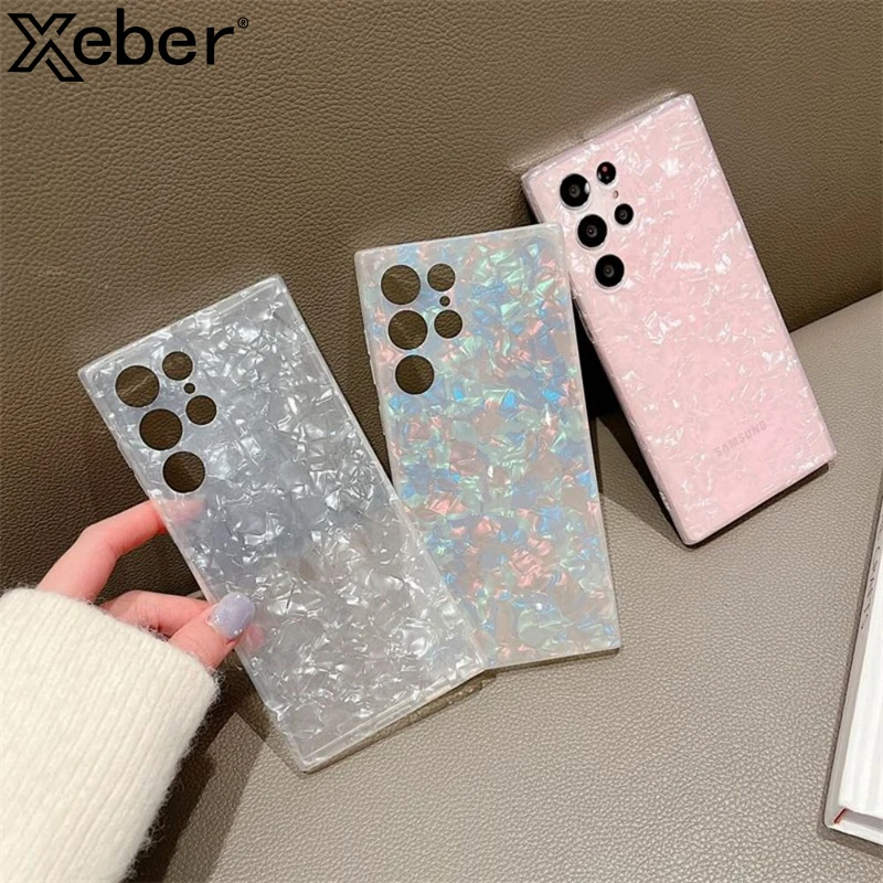 Coque transparente en marbre coloré, étui souple pour Samsung S22 Ultra S21 Plus S20 FE S10 Note 20 10 9 S9 S8 A52 A22 A12 A51 A71_voghion.com