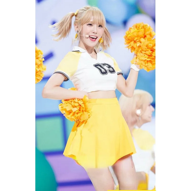Cheerleading Costumes for Female Students Korean Version of Party Stage Costumes Cheerleading Performance