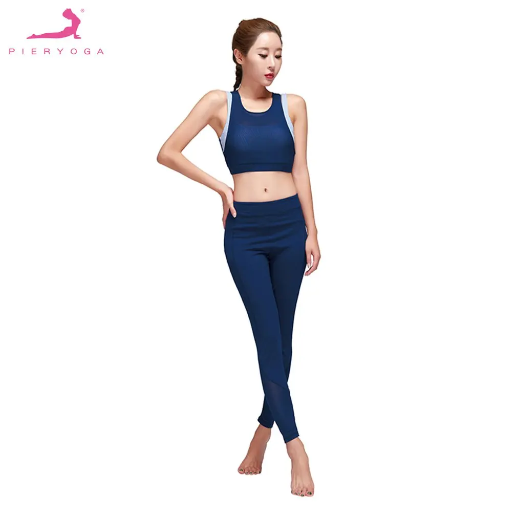 Women Yoga Set Bra Pants Gym Running Suit Elastic Fitness Clothing